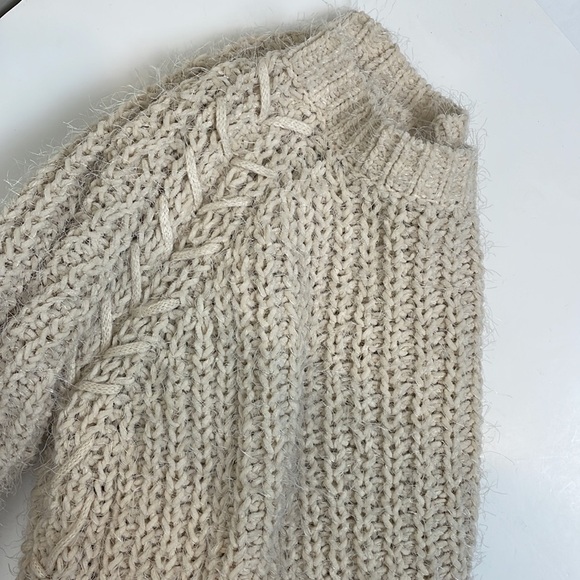 Woven Heart || Knitted Sweater Crewneck with Ties on Waist; Size Small - Picture 13 of 14